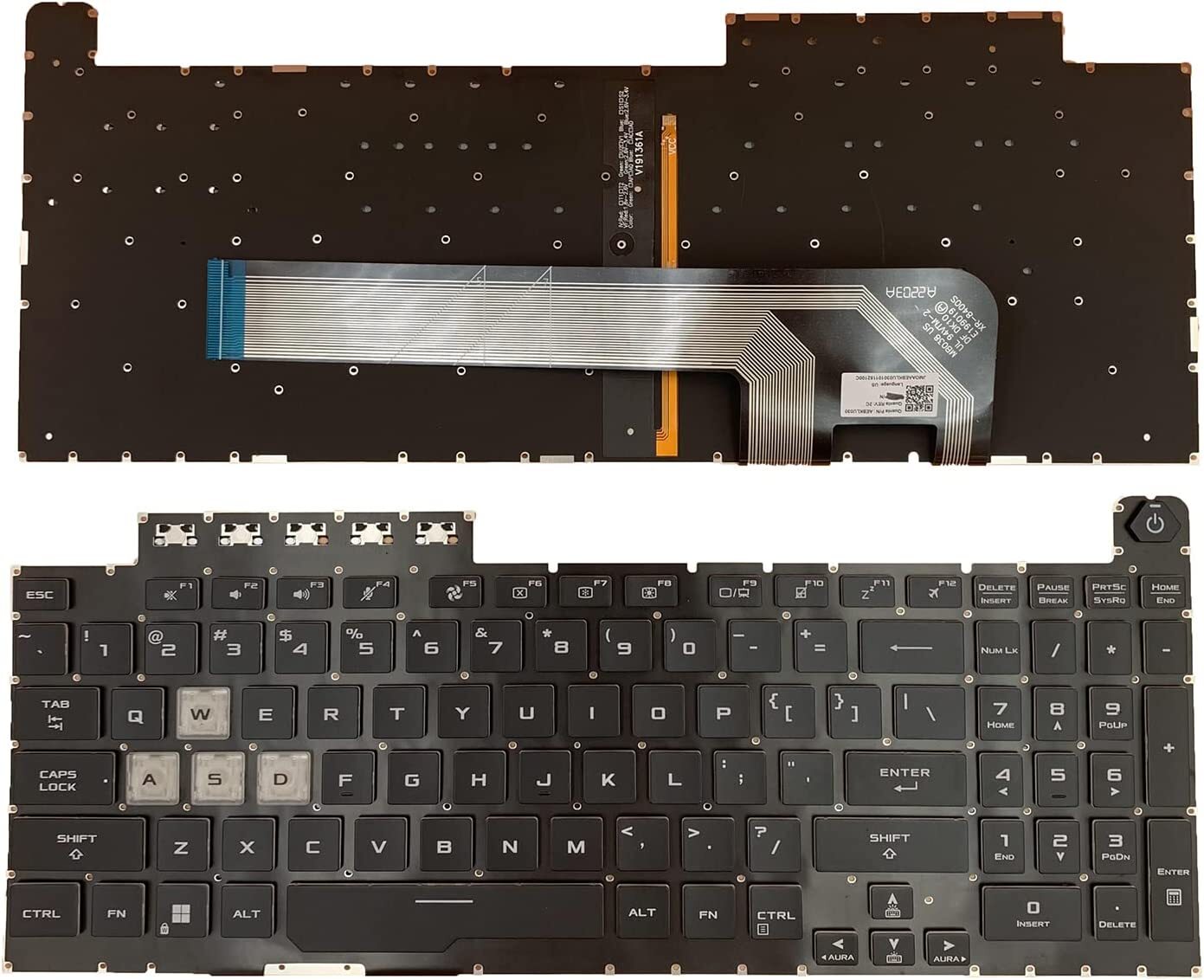 Gaming Keyboard Backlit - Nuevo teclado para portátil Asus TUF