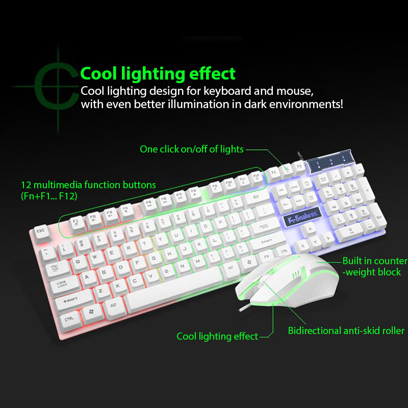 Juego de teclado y ratón KM320 - Gaming Keyboard And Mouse Set reseña y precio