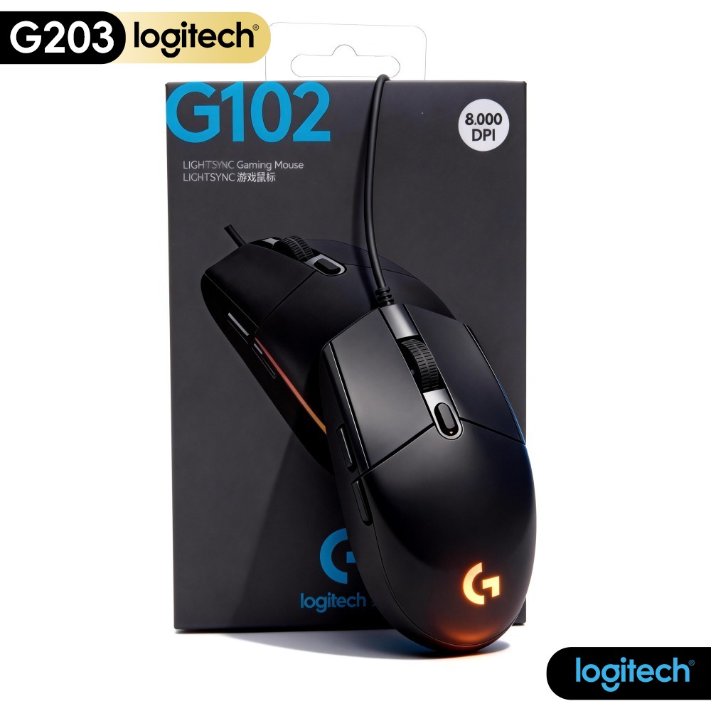 Ratón para juegos con cable Lo - Logitech Mouse G203 reseña y precio