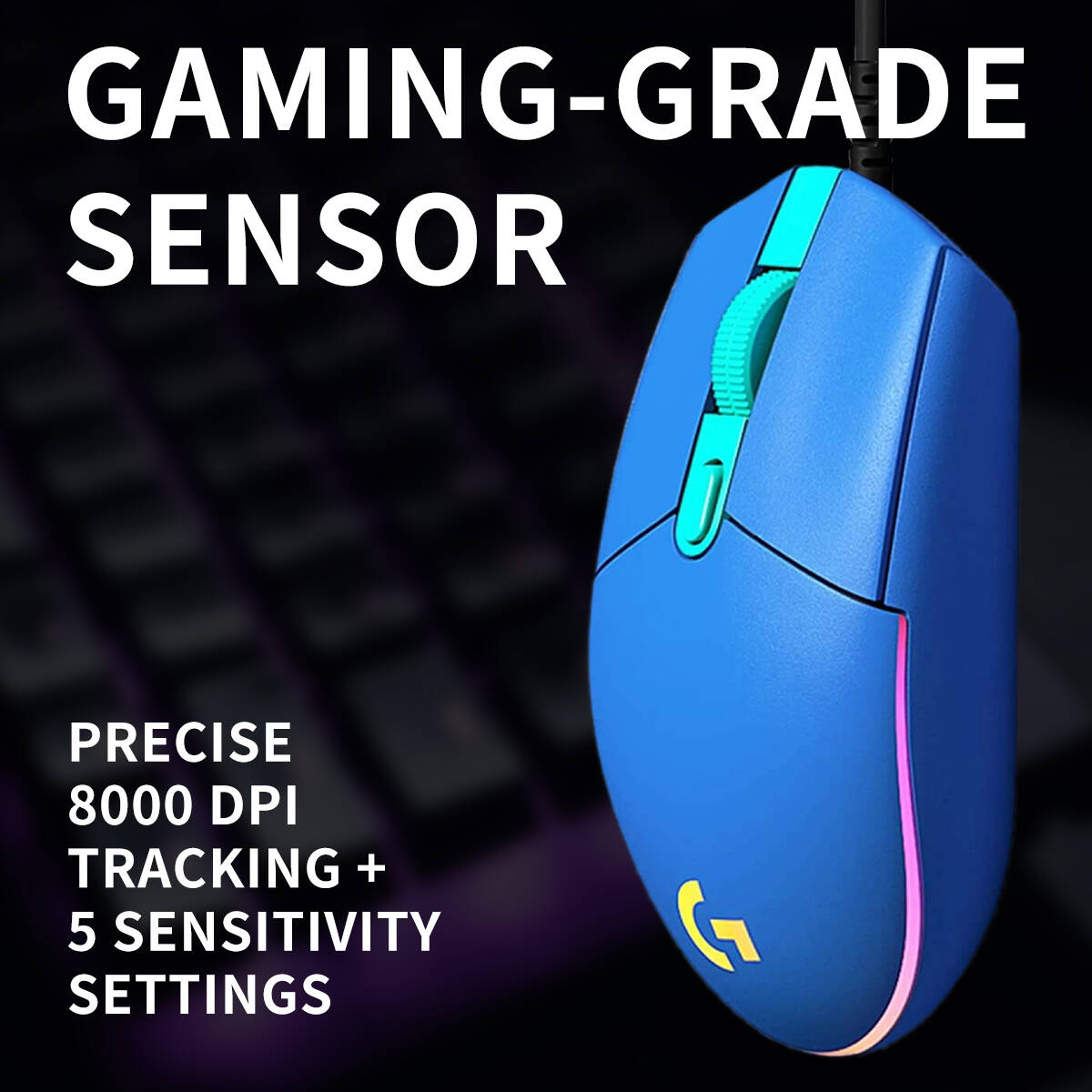 Ratón para juegos con cable Lo - Logitech Mouse G203 reseña y precio