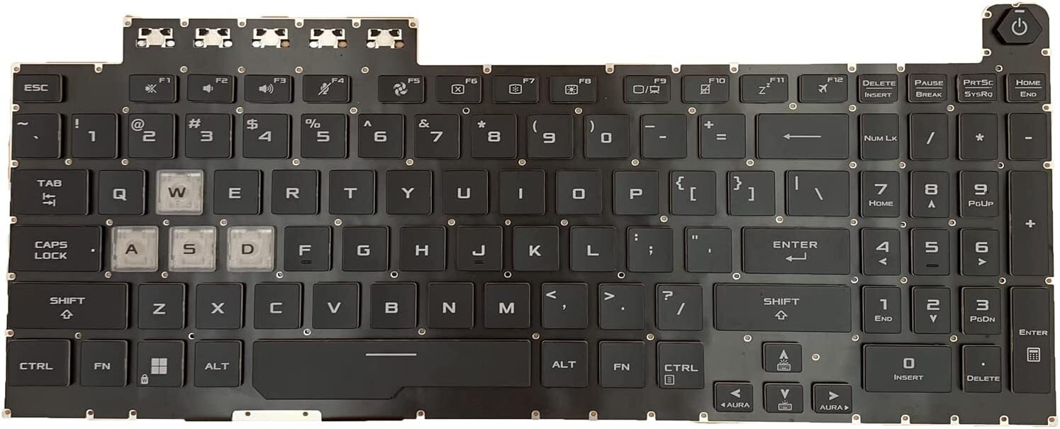 Nuevo teclado para portátil As - Gaming Keyboard Backlit reseña y precio