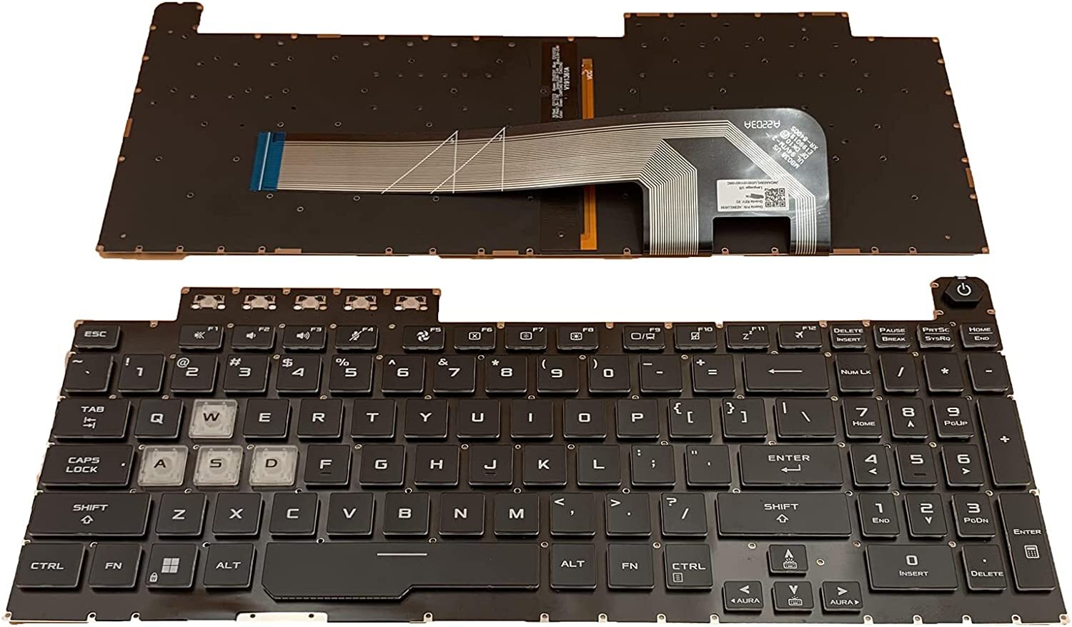 Nuevo teclado para portátil As - Gaming Keyboard Backlit reseña y precio