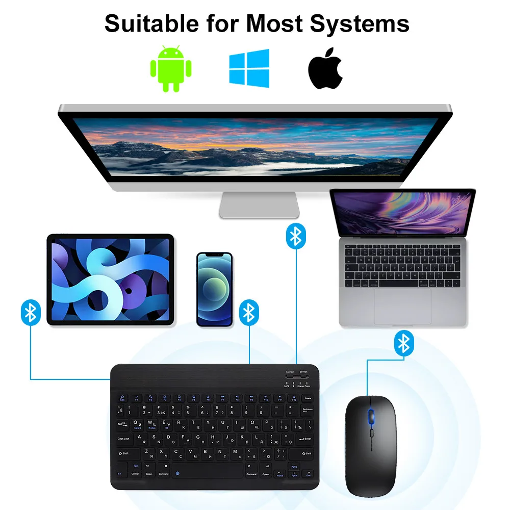 Nuevo teclado inalámbrico Blue - Gaming Keyboard Mechanical Wireless reseña y precio