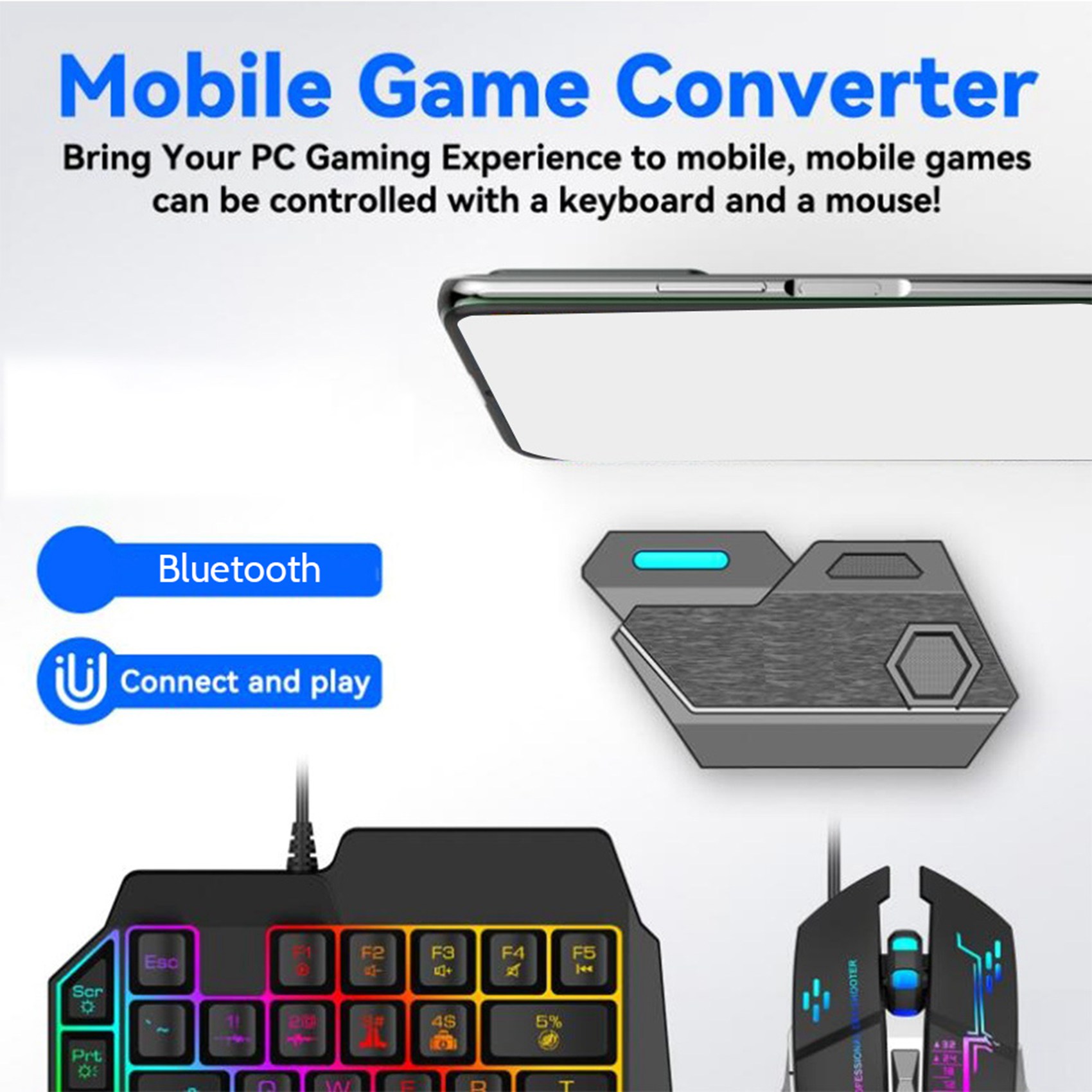 ONNL Gamepad Controlador PUBG  - Gaming Keyboard And Mouse Converter For Mobile reseña y precio