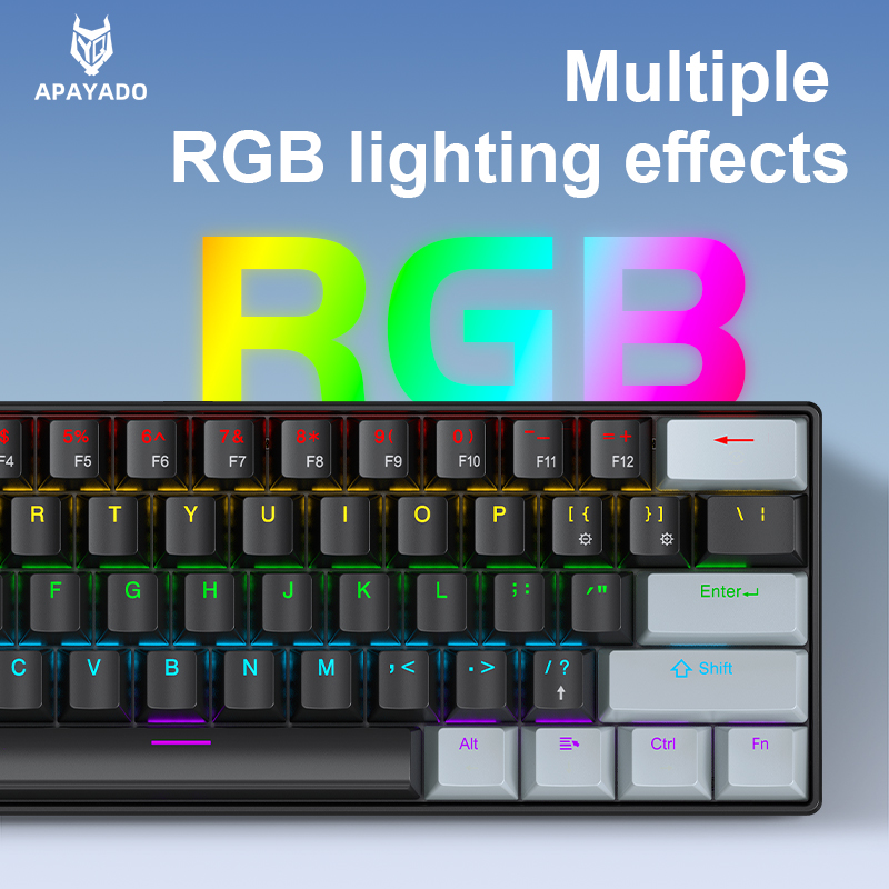 APAYADO K61 Mini teclado mecán - Gaming Keyboard And Mouse Set reseña y precio