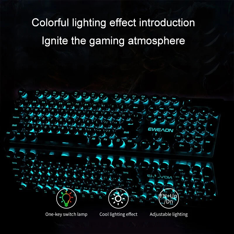 Conjunto de Teclado y Ratón Me - Gaming Keyboard Mechanical Wireless reseña y precio
