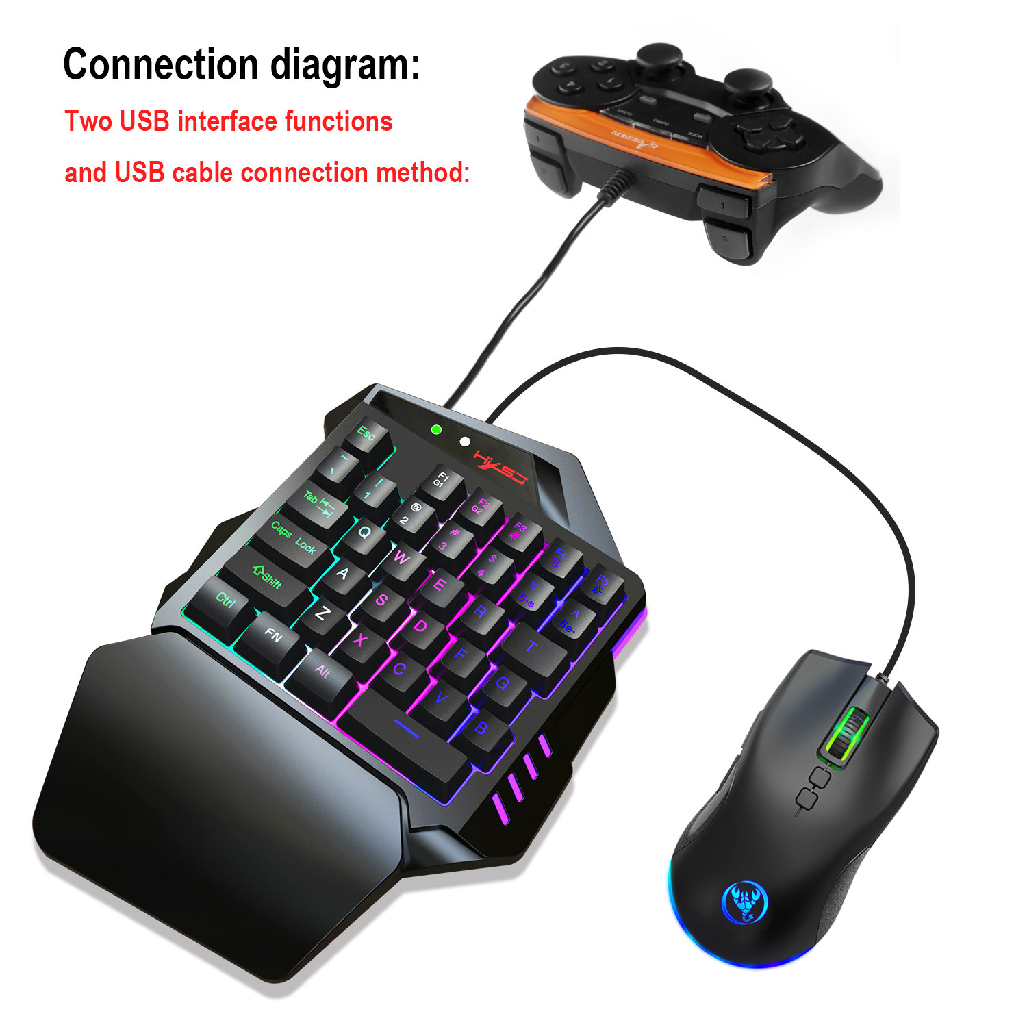 Teclado gamer, set de accesori - Gaming Keyboard And Mouse Set reseña y precio