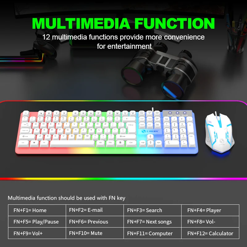 NG GTX350 Teclado para juegos  - Gaming Keyboard And Mouse Set reseña y precio