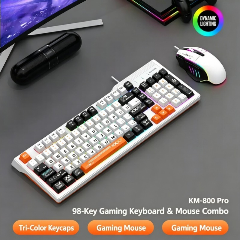 K8pro 3 en 1 Combo de Juego: T - Gaming Keyboard And Mouse Set reseña y precio