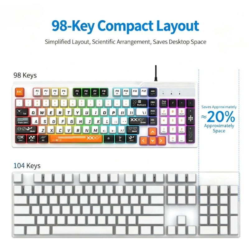 K8pro 3 en 1 Combo de Juego: T - Gaming Keyboard And Mouse Set reseña y precio