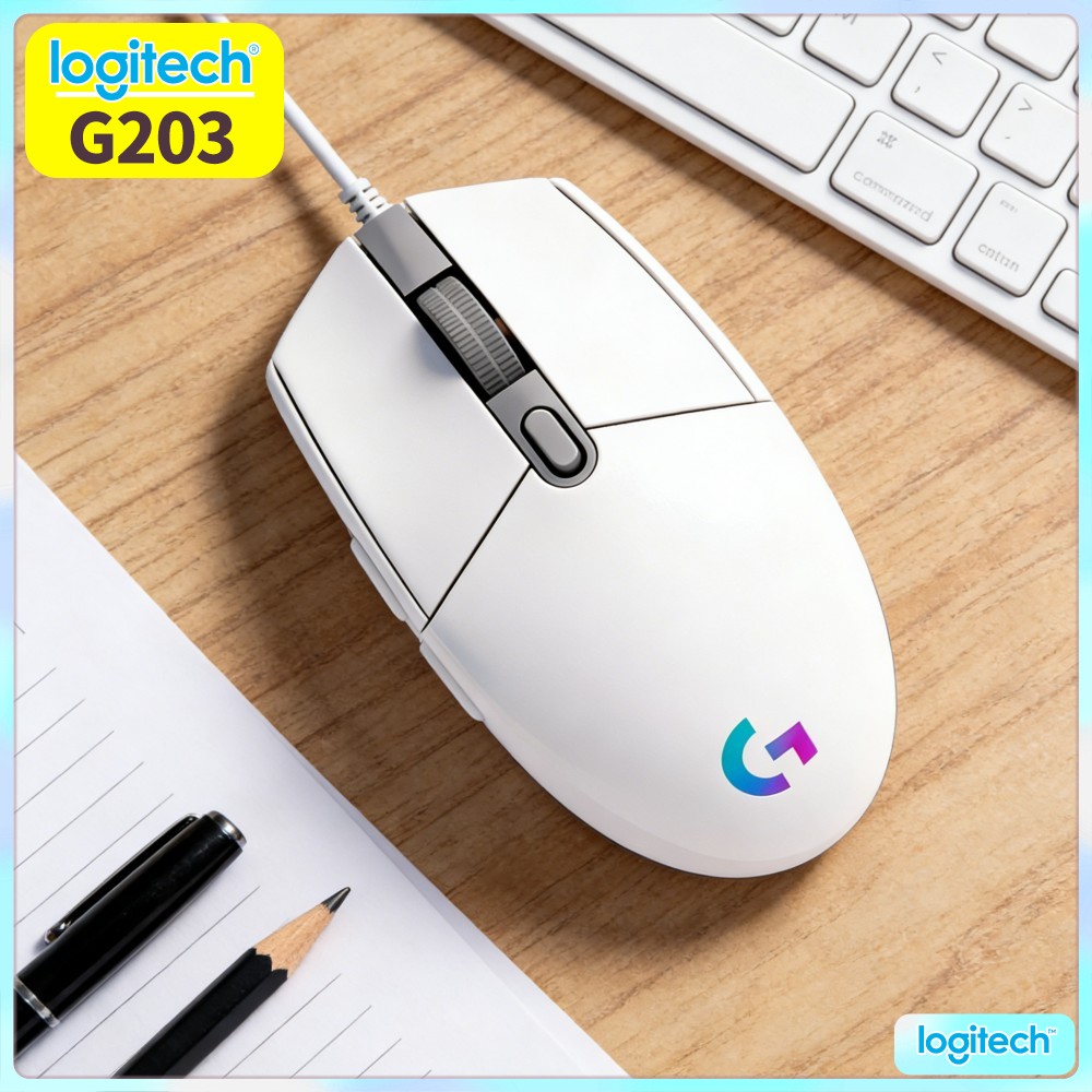 Ratón para juegos con cable Lo - Logitech Mouse G203 reseña y precio