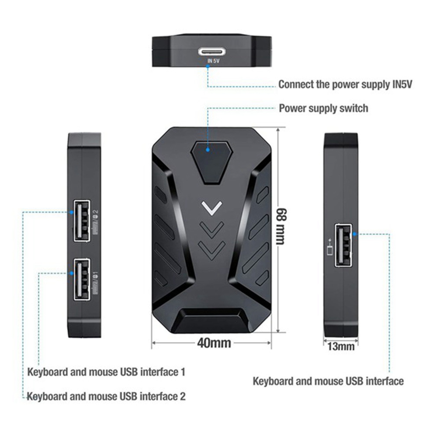 -A94Z Adaptador convertidor de - Gaming Keyboard And Mouse Converter For Mobile reseña y precio